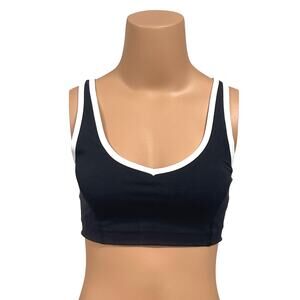 Amazon Essentials Active FormFlex Sports Bra Sz S New $19 Black Low Impact